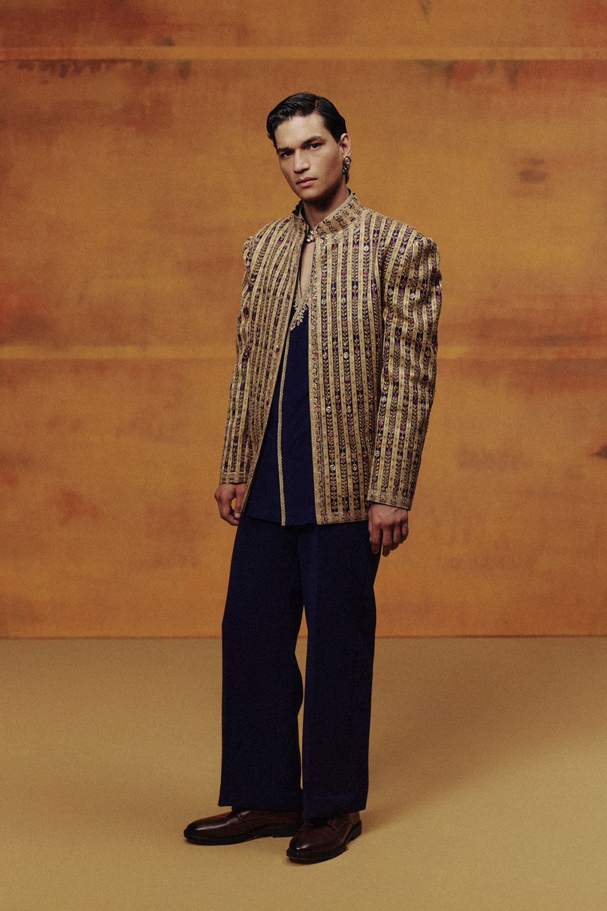 The Lunar Blue Open Jacket Set