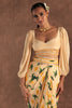 Vanilla Poppy Petal Drape Skirt Set