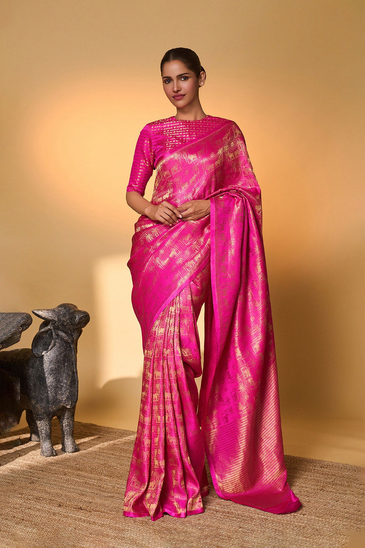 Rani Chaand Chaukor Saree