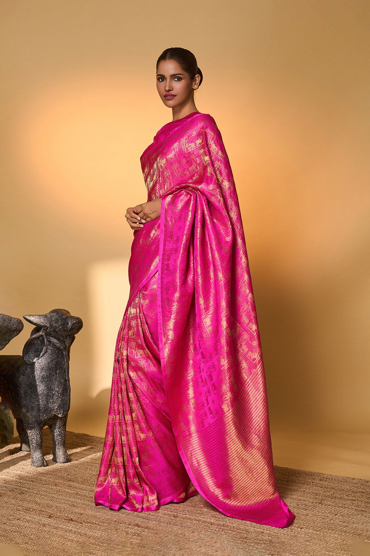Rani Chaand Chaukor Saree