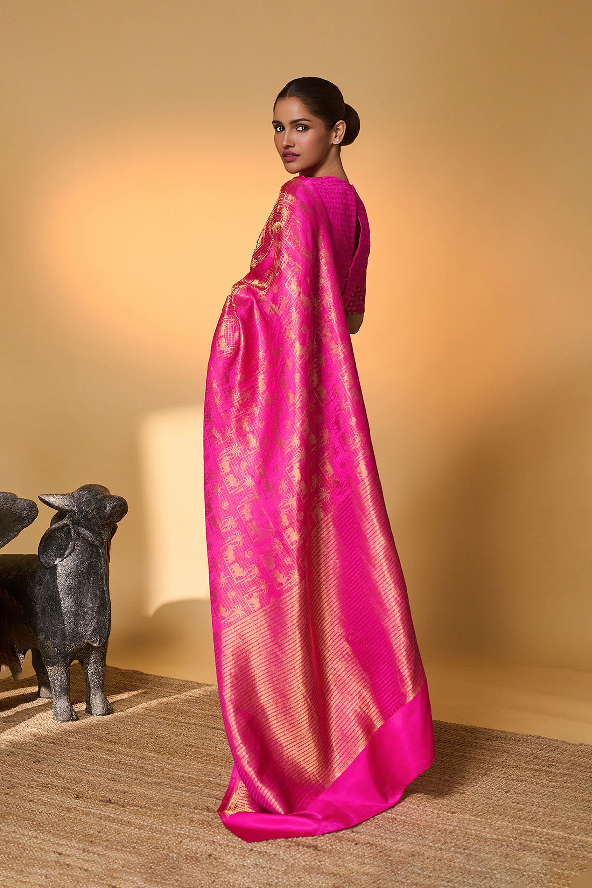 Rani Chaand Chaukor Saree