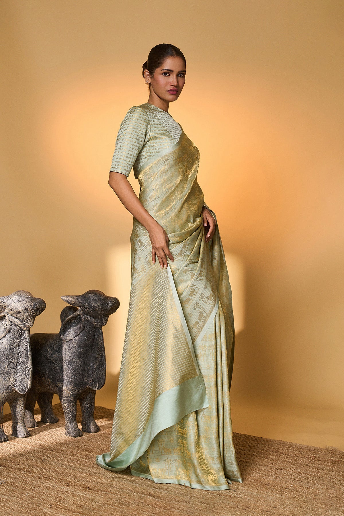 Kashni Chaand Chaukor Saree