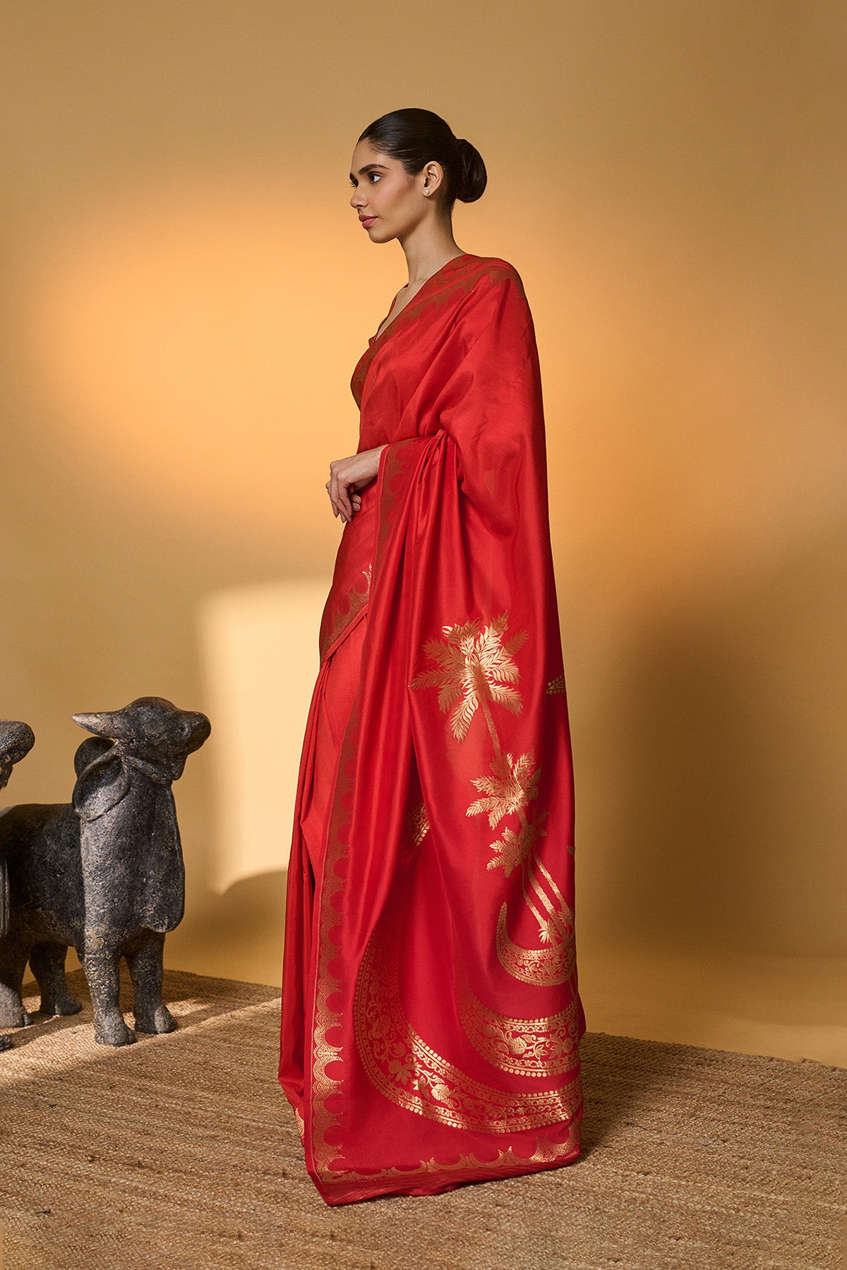 Crimson Tijila Saree