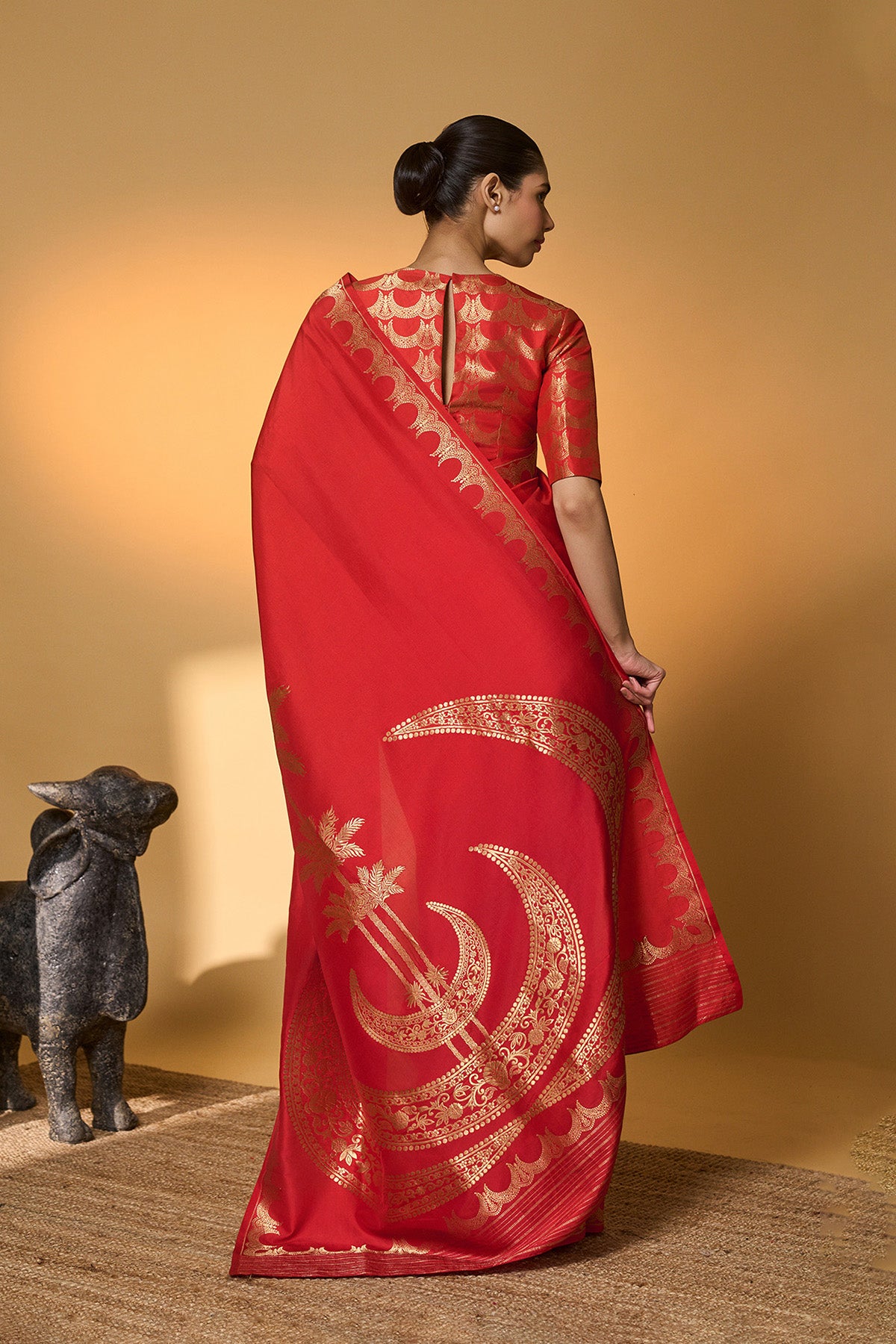 Crimson Tijila Saree