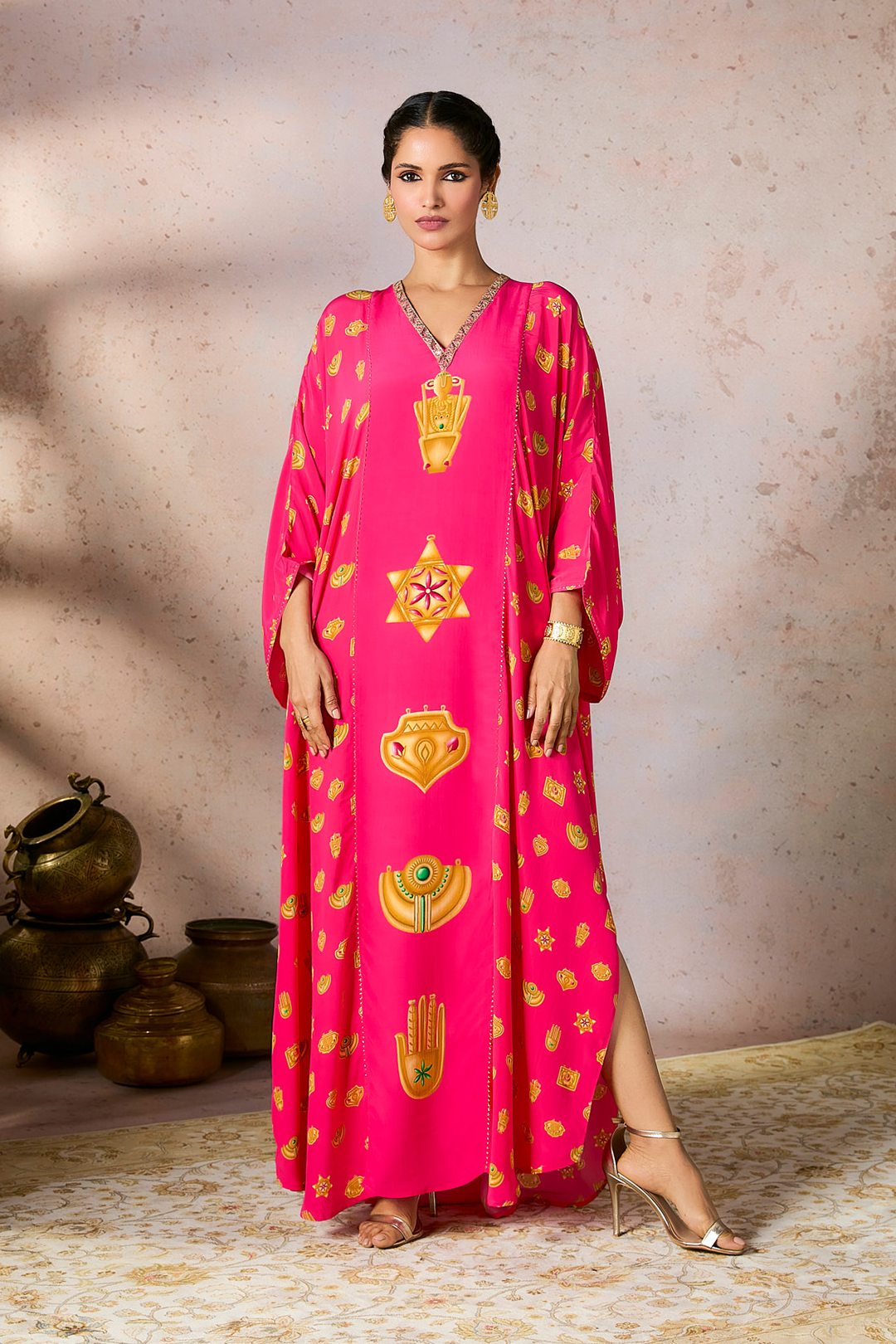 pink kaftan dress Pink Trinkets Kaftan 10