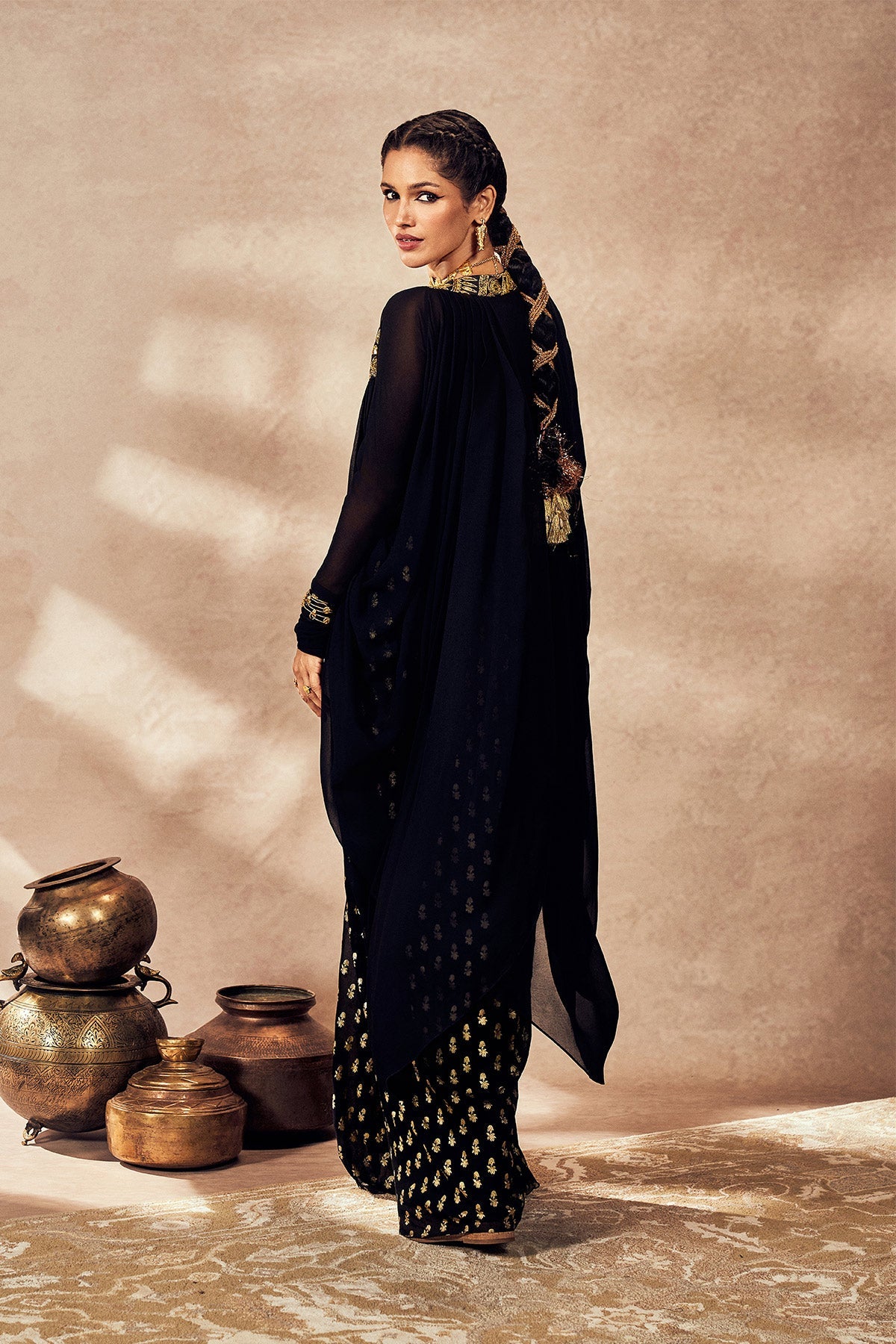 Black Pixie Dust Skirt Set