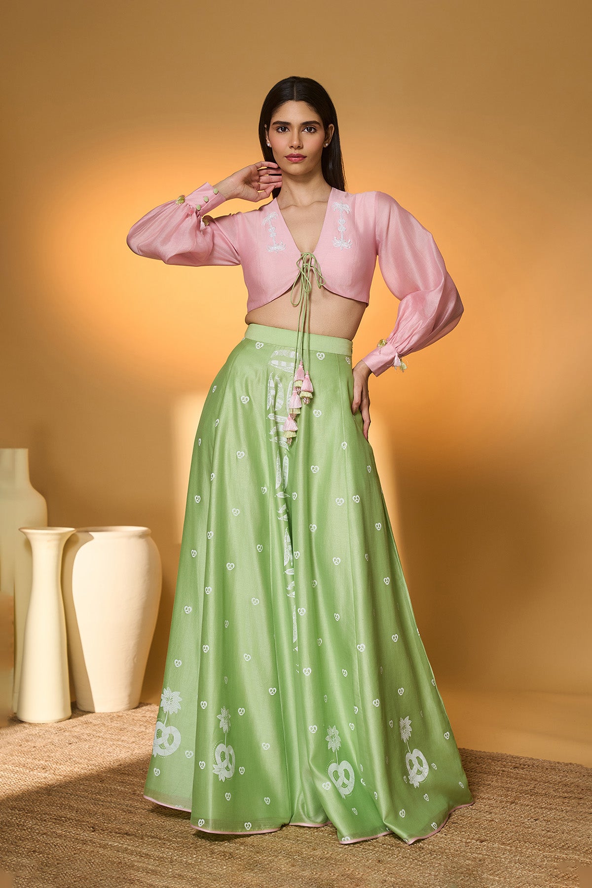 Totem Pod On Lunar Aisle Skirt Set