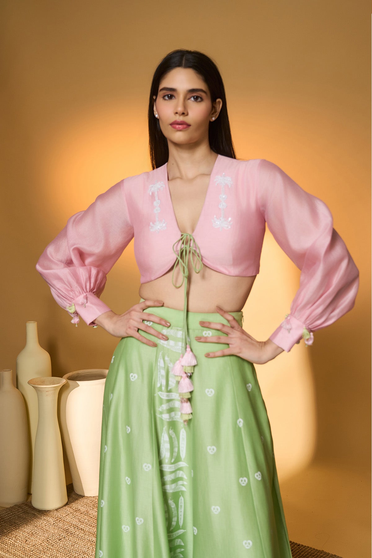 Totem Pod On Lunar Aisle Skirt Set