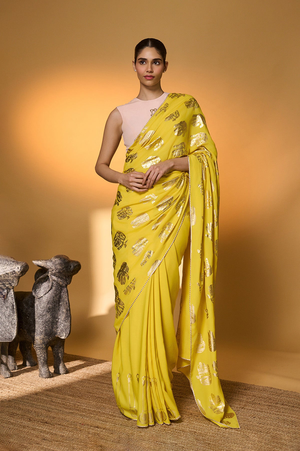 Yellow Haath Saree