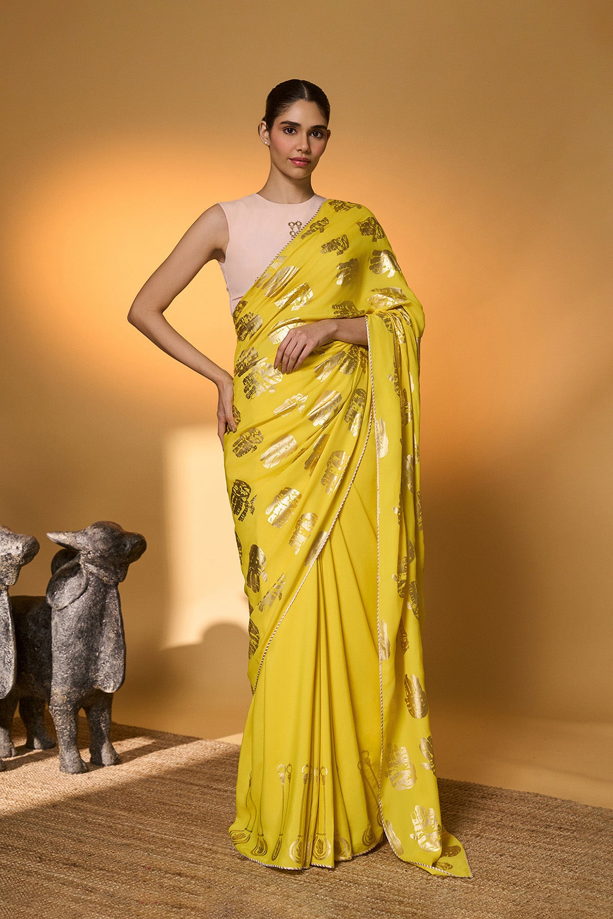 Yellow Haath Saree