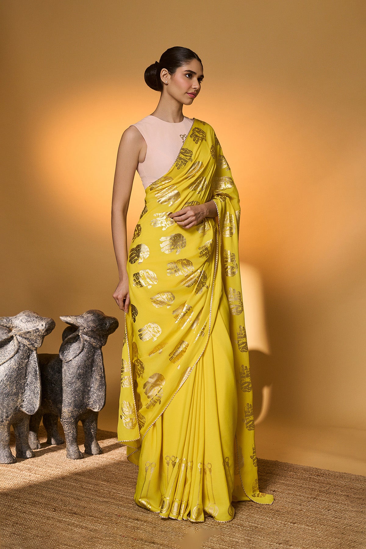 Yellow Haath Saree