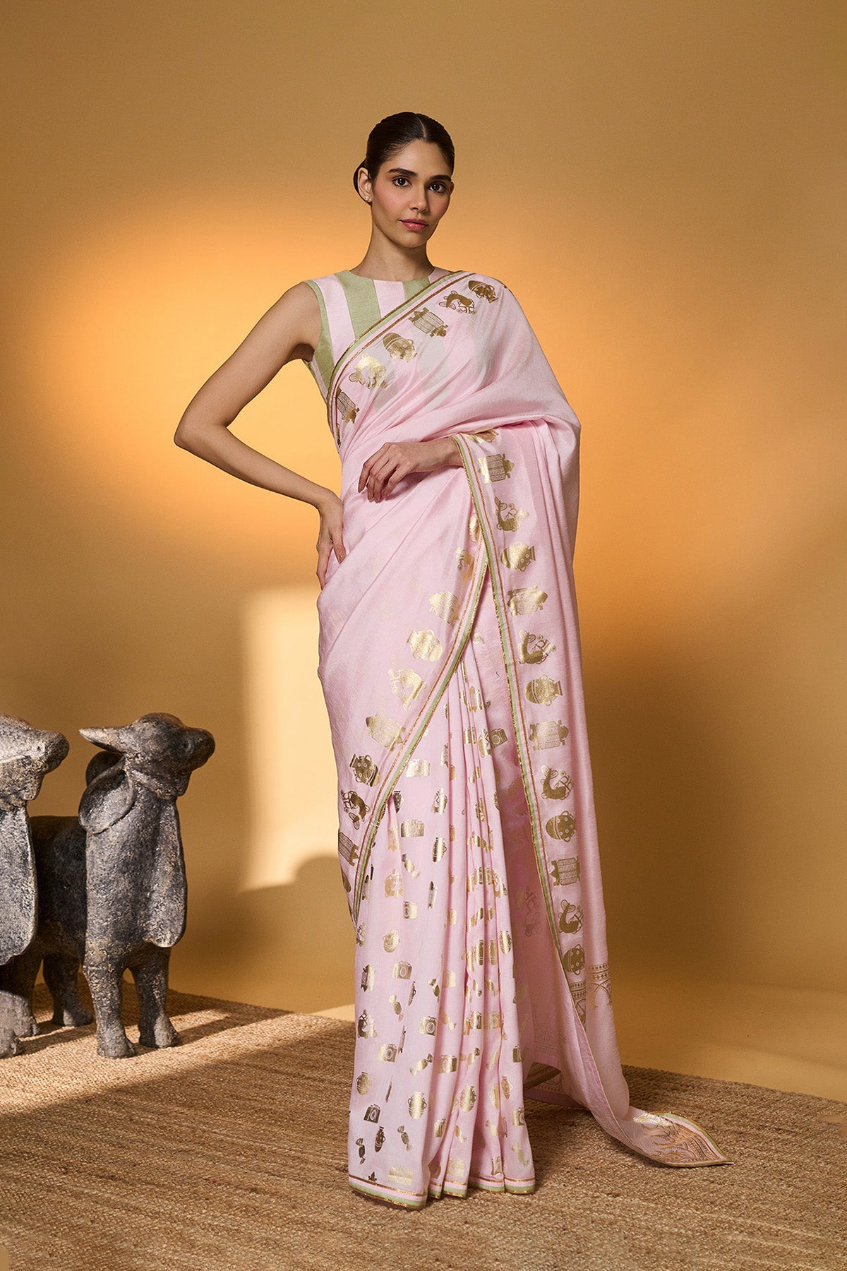Baby Pink All Charms Saree