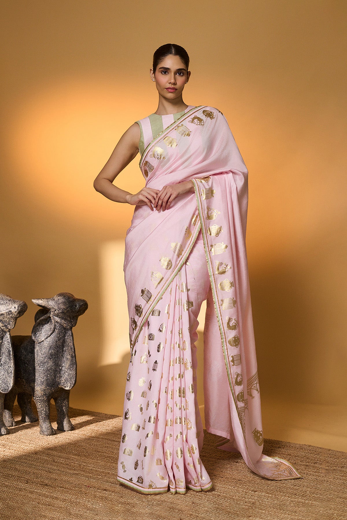 Baby Pink All Charms Saree