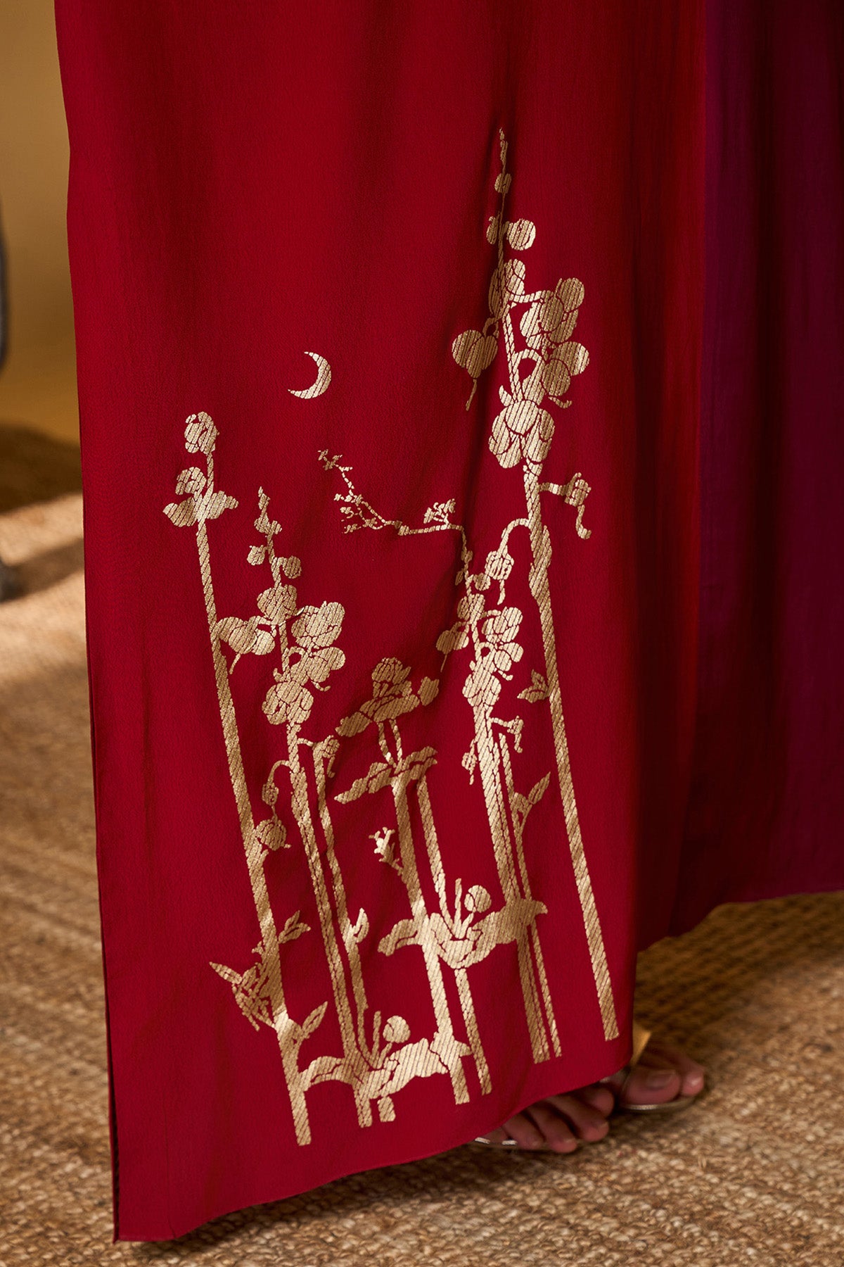 Red & Plum Moonlight Melody Kaftan