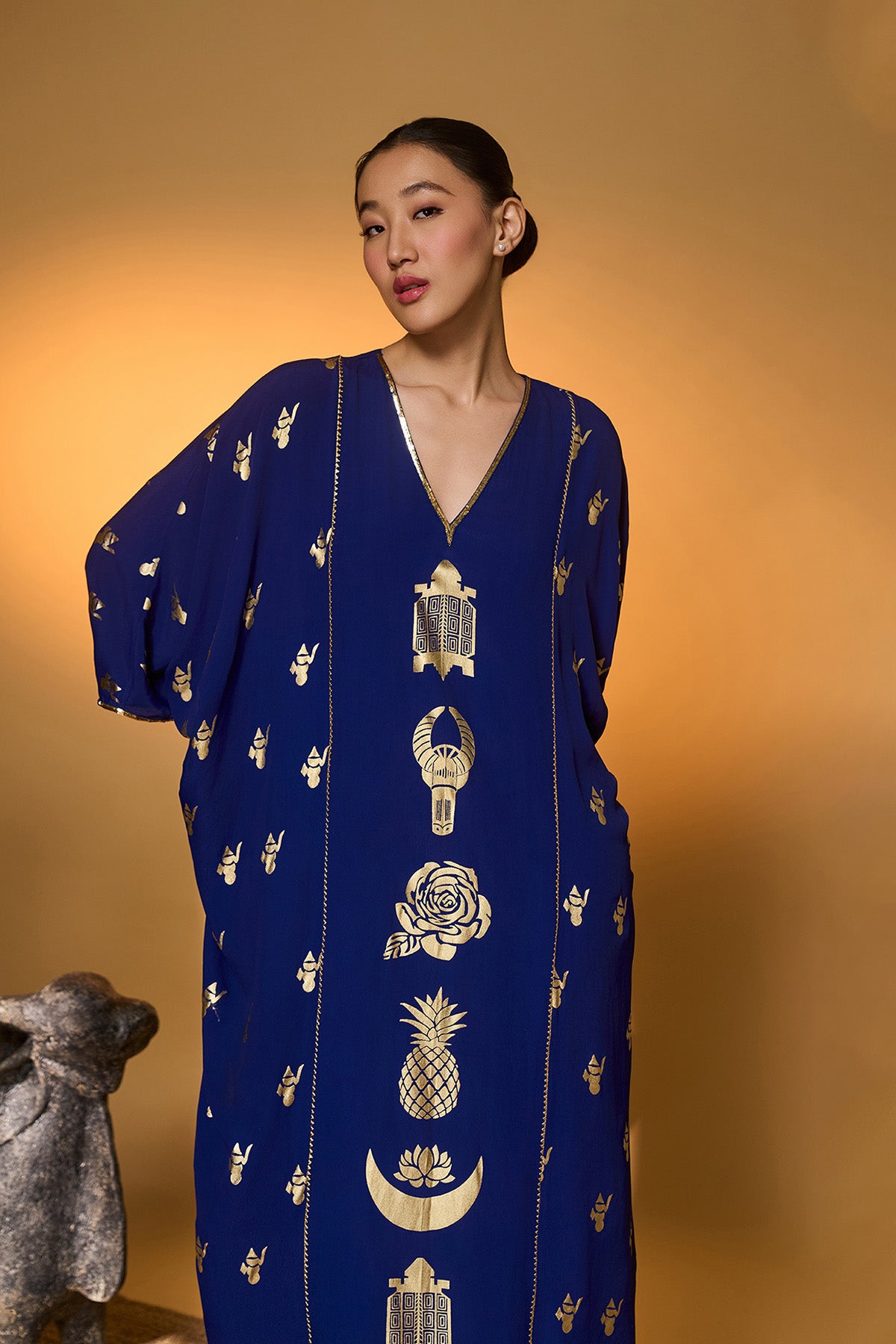 Electric Blue All Charms Kaftan