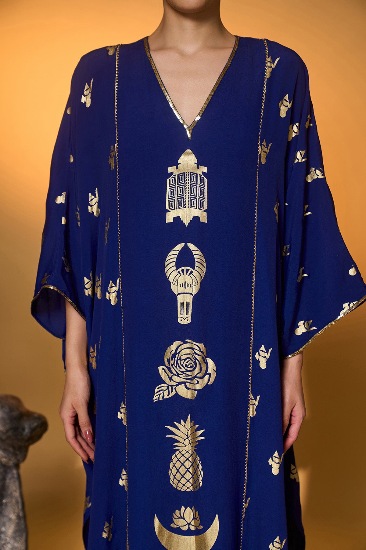 Electric Blue All Charms Kaftan