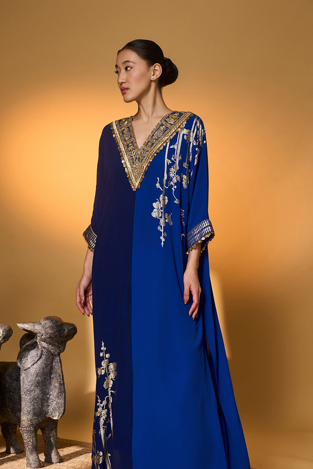 Blue Moonlight Melody Kaftan