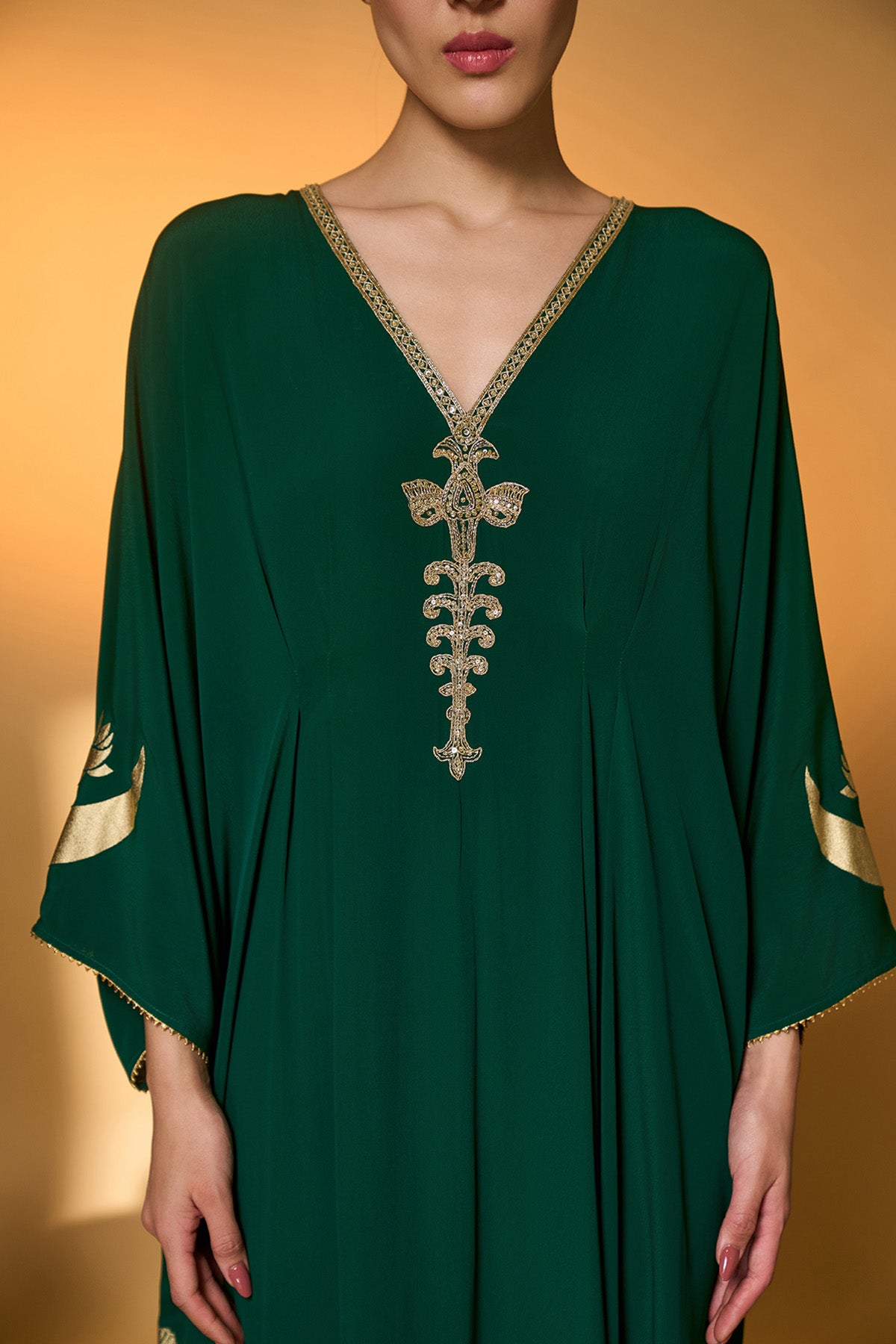 Green Palm Tress Kaftan