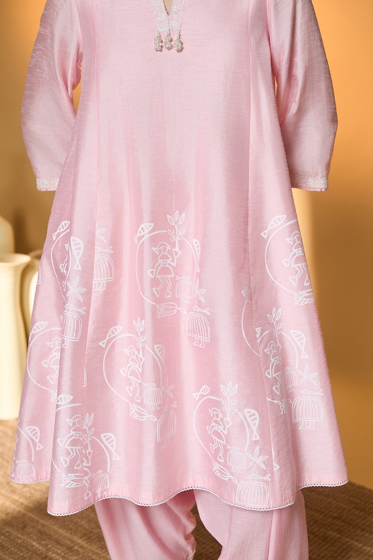 Blushing Bloom Kurta Set