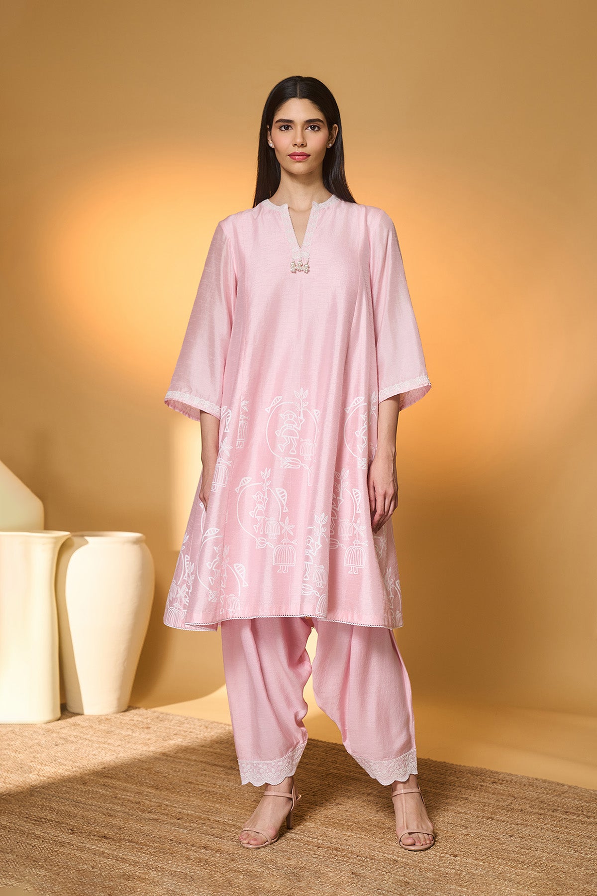 Blushing Bloom Kurta Set