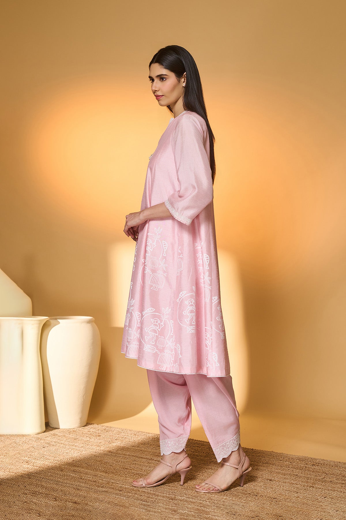 Blushing Bloom Kurta Set