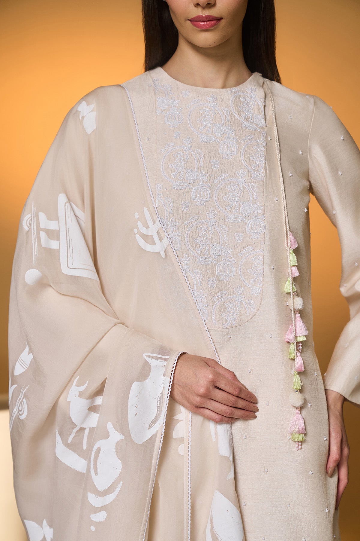 Rose Blushing Sharara Set