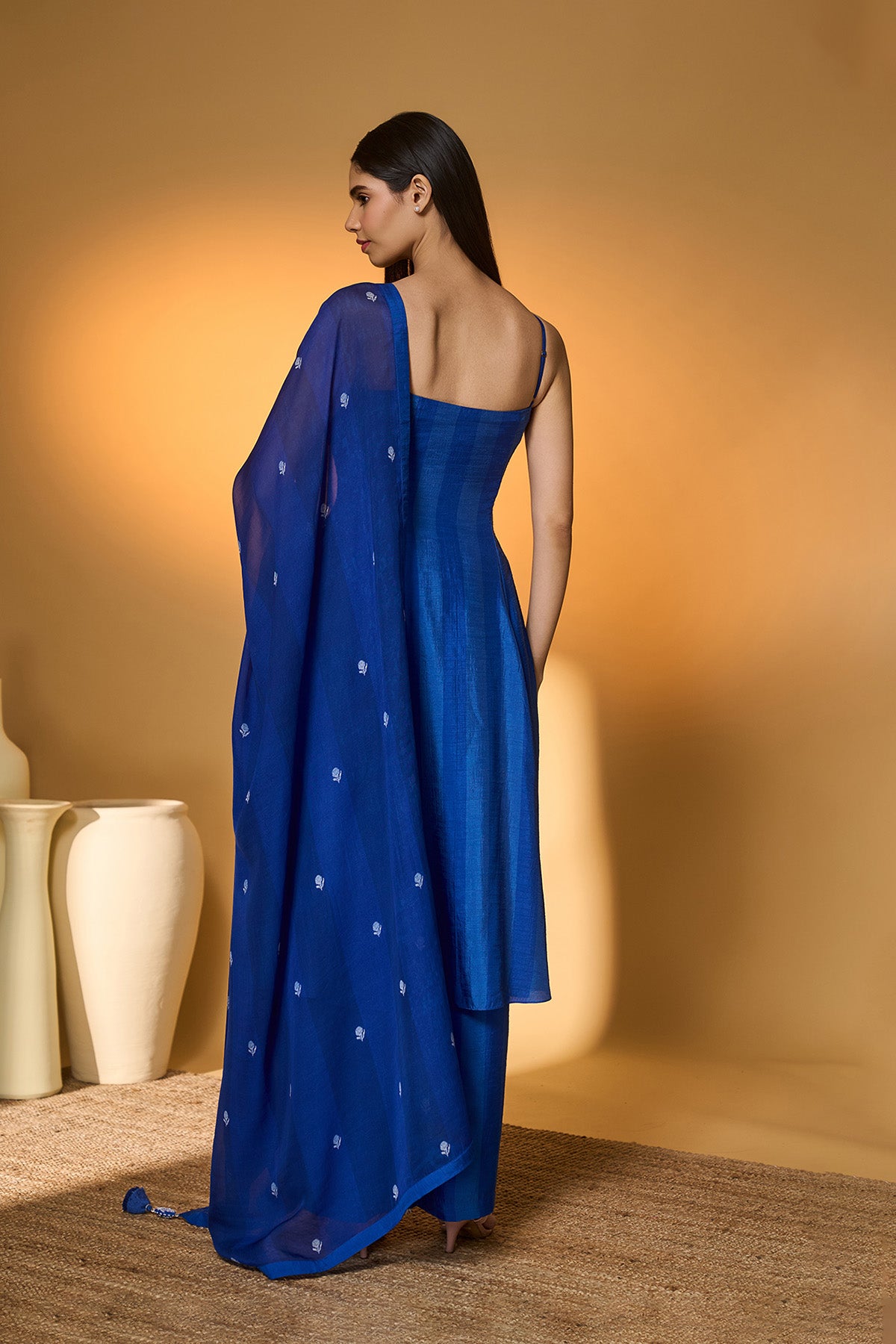 Heart of Eden on Ocean Haze Anarkali Set