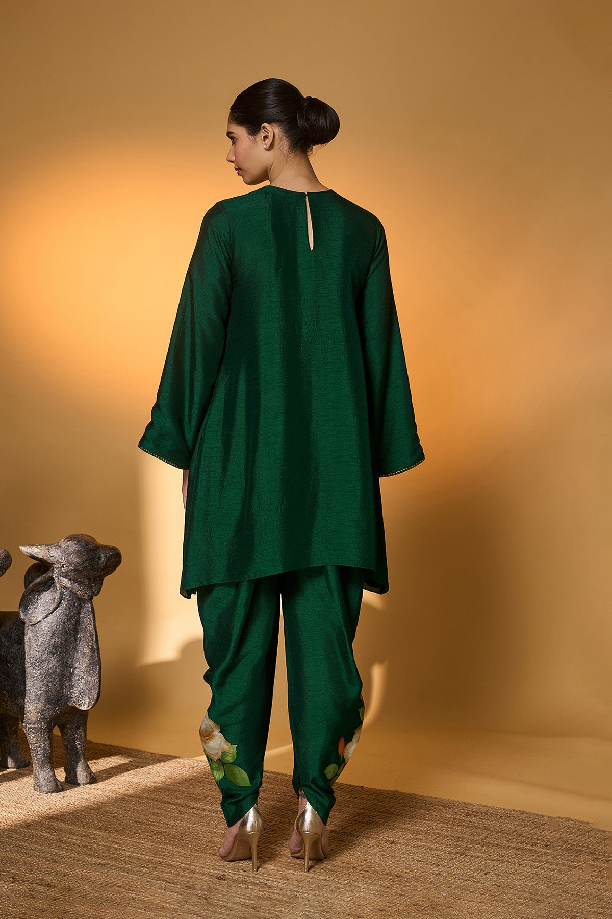 Bottle Green Kurta Set