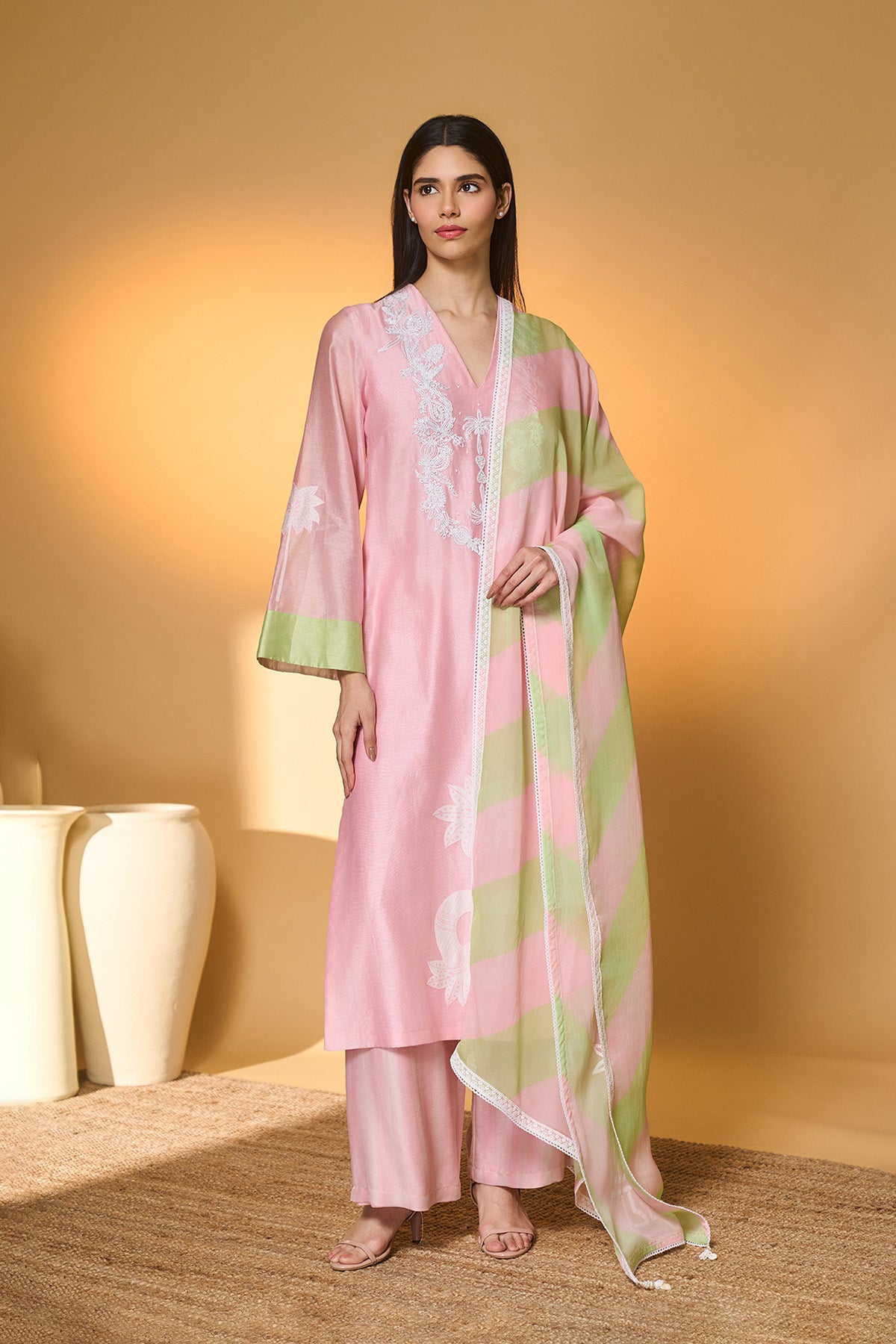 Blushing Bloom Kurta Set