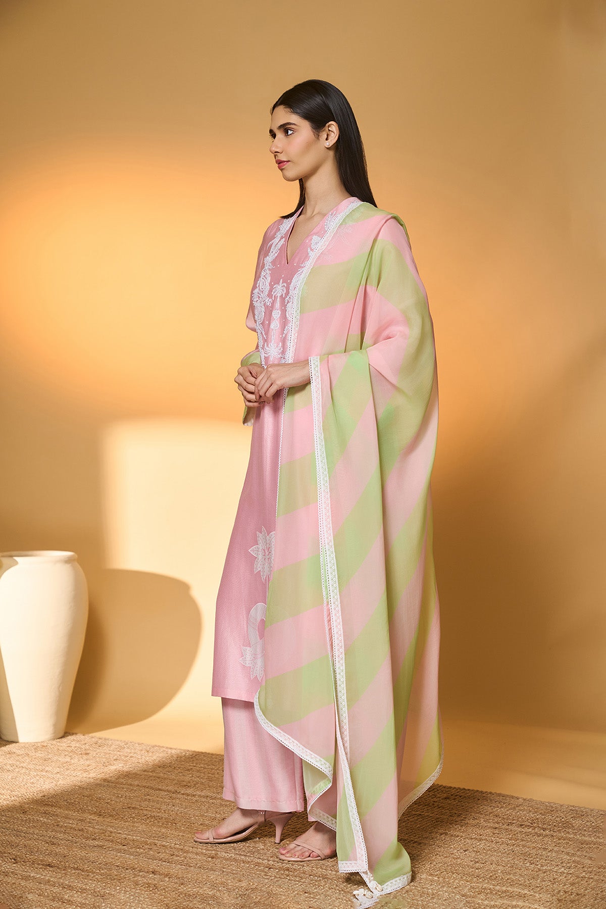 Blushing Bloom Kurta Set