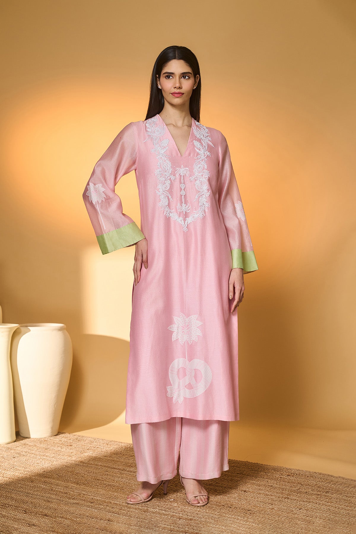 Blushing Bloom Kurta Set
