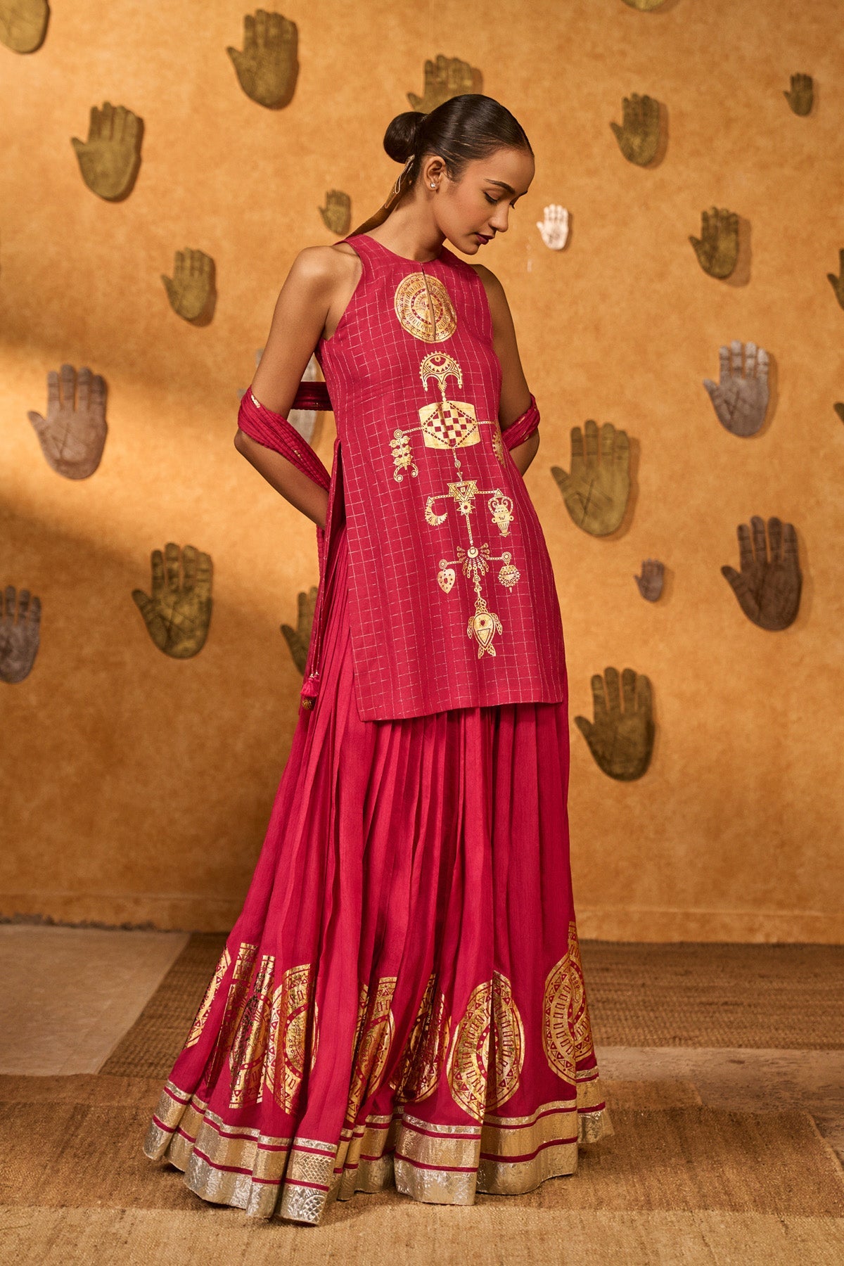 Raspberry Moonfish Skirt Set