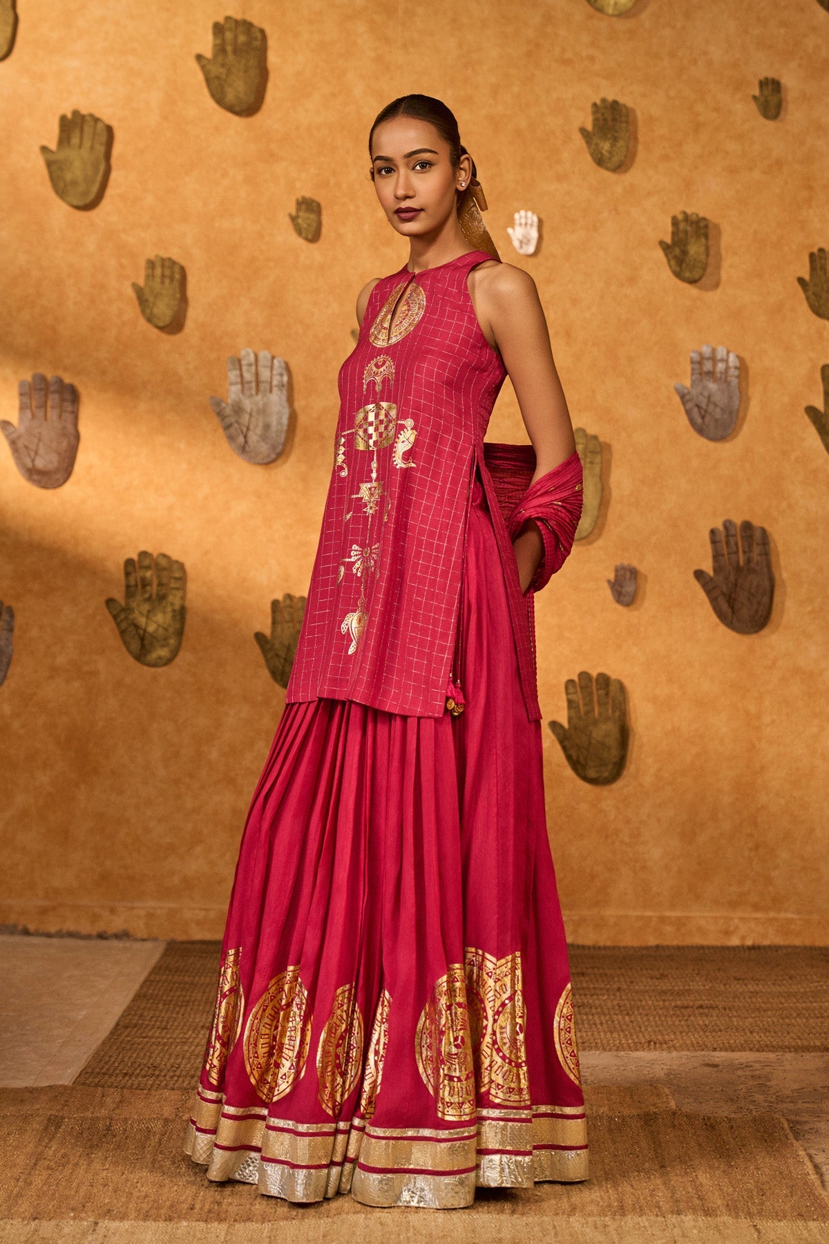 Raspberry Moonfish Skirt Set