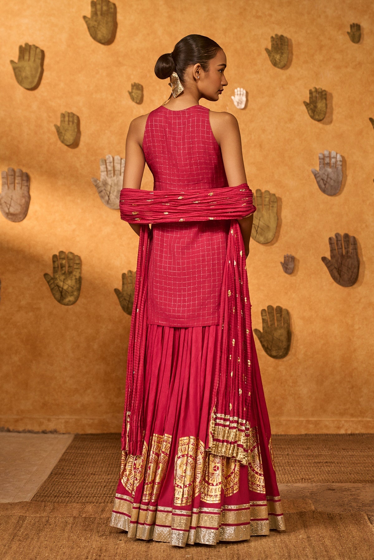 Raspberry Moonfish Skirt Set