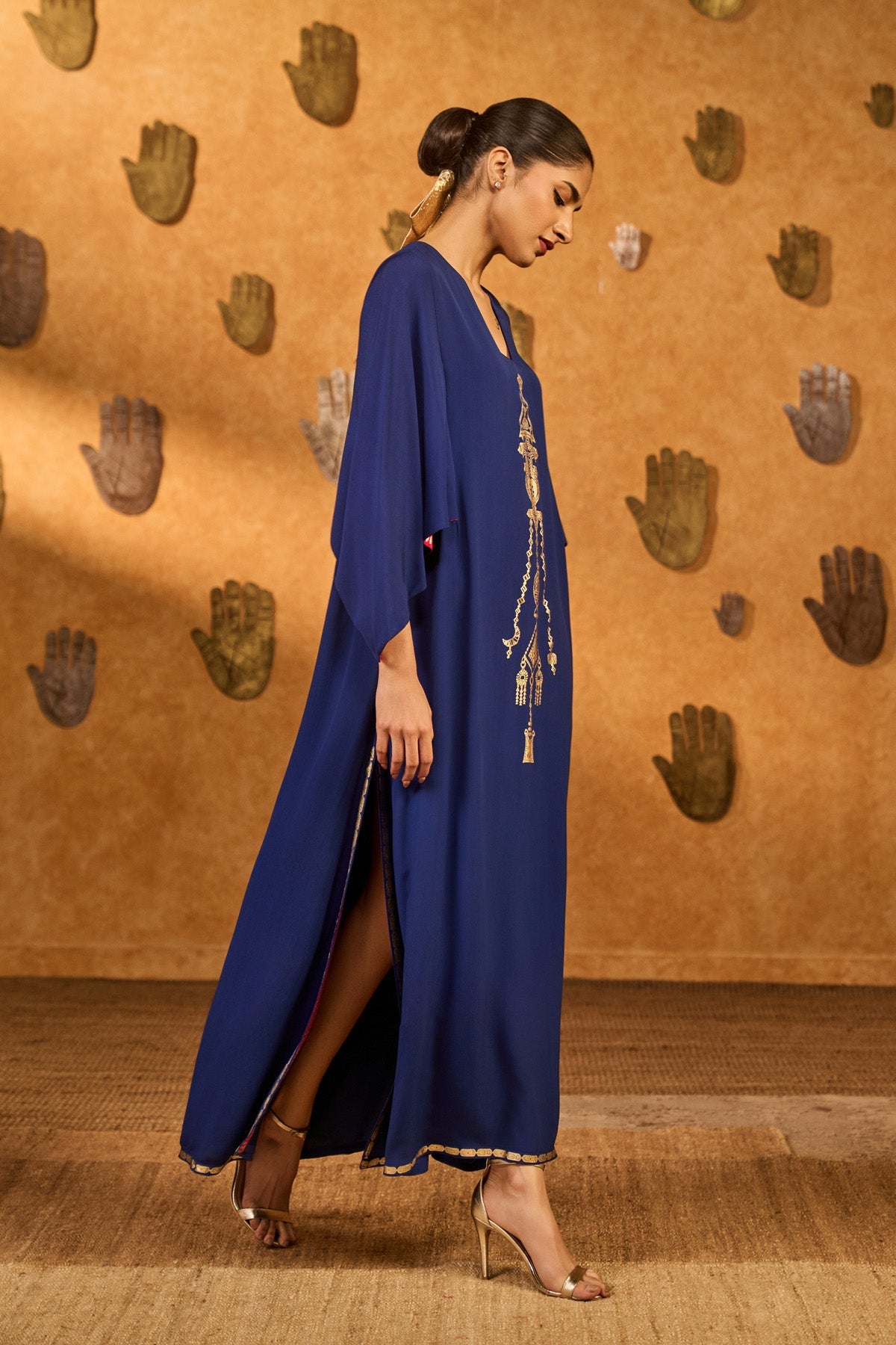 Sapphire Tribal Whisper Kaftan