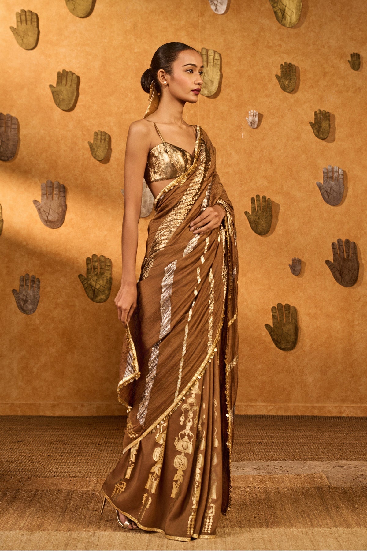 Mocha Lampi Saree