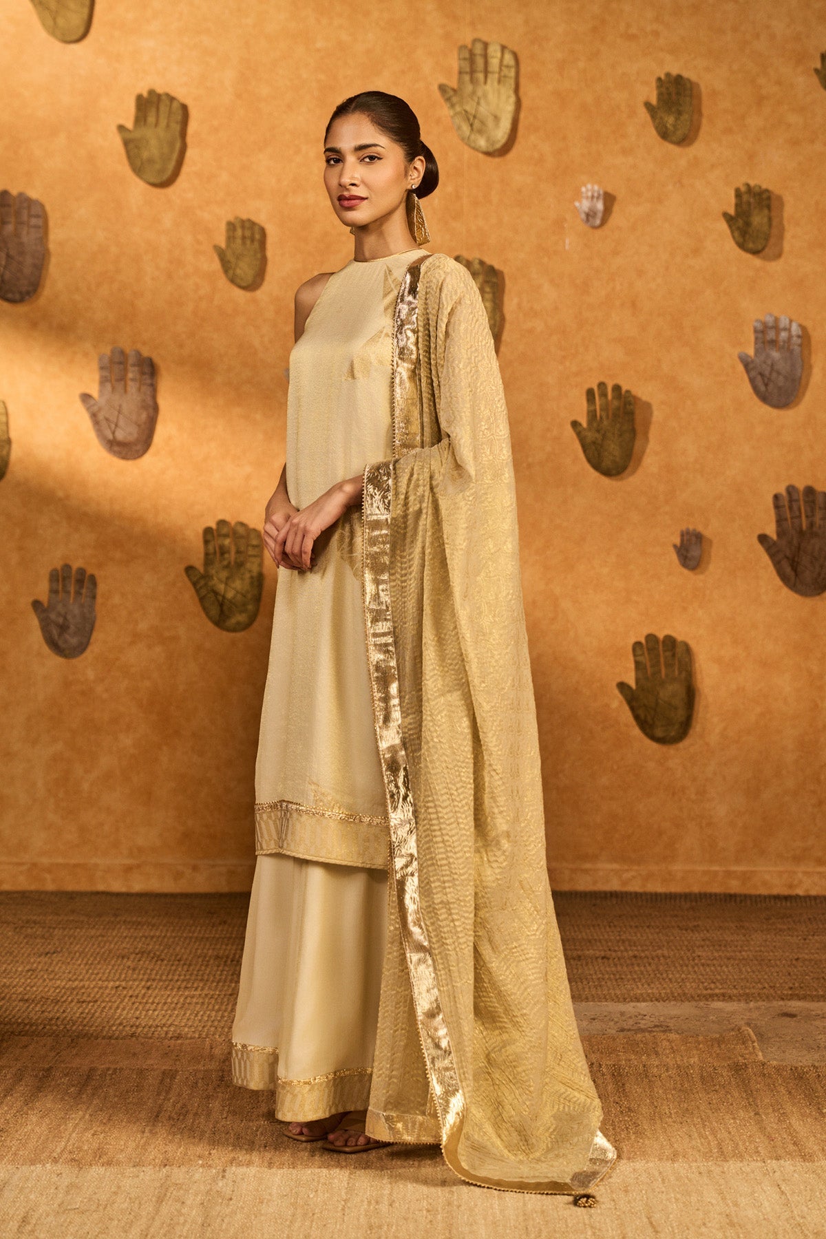 Gold Ivory Paper Breeze Set