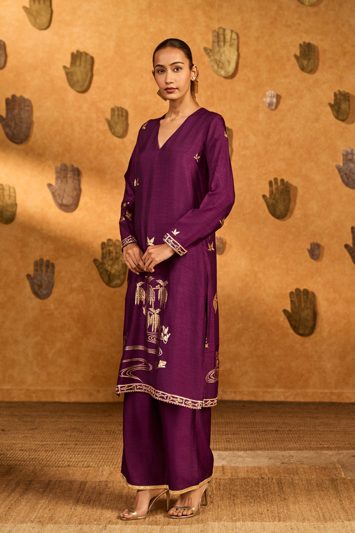 Berry Still Water Bloom Kurta Set