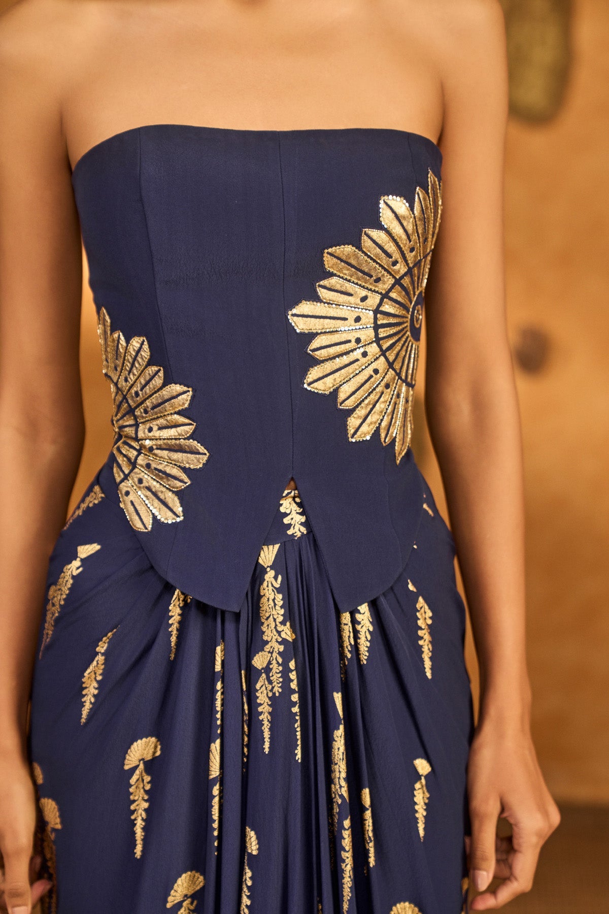 Navy Blue Cherry Vine Fusion Set