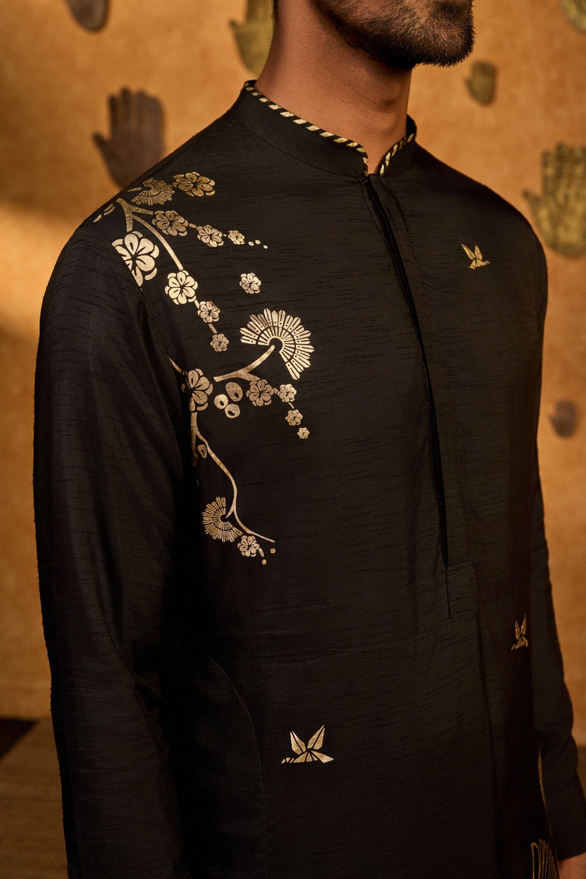 Black Crane Dawn Kurta Set