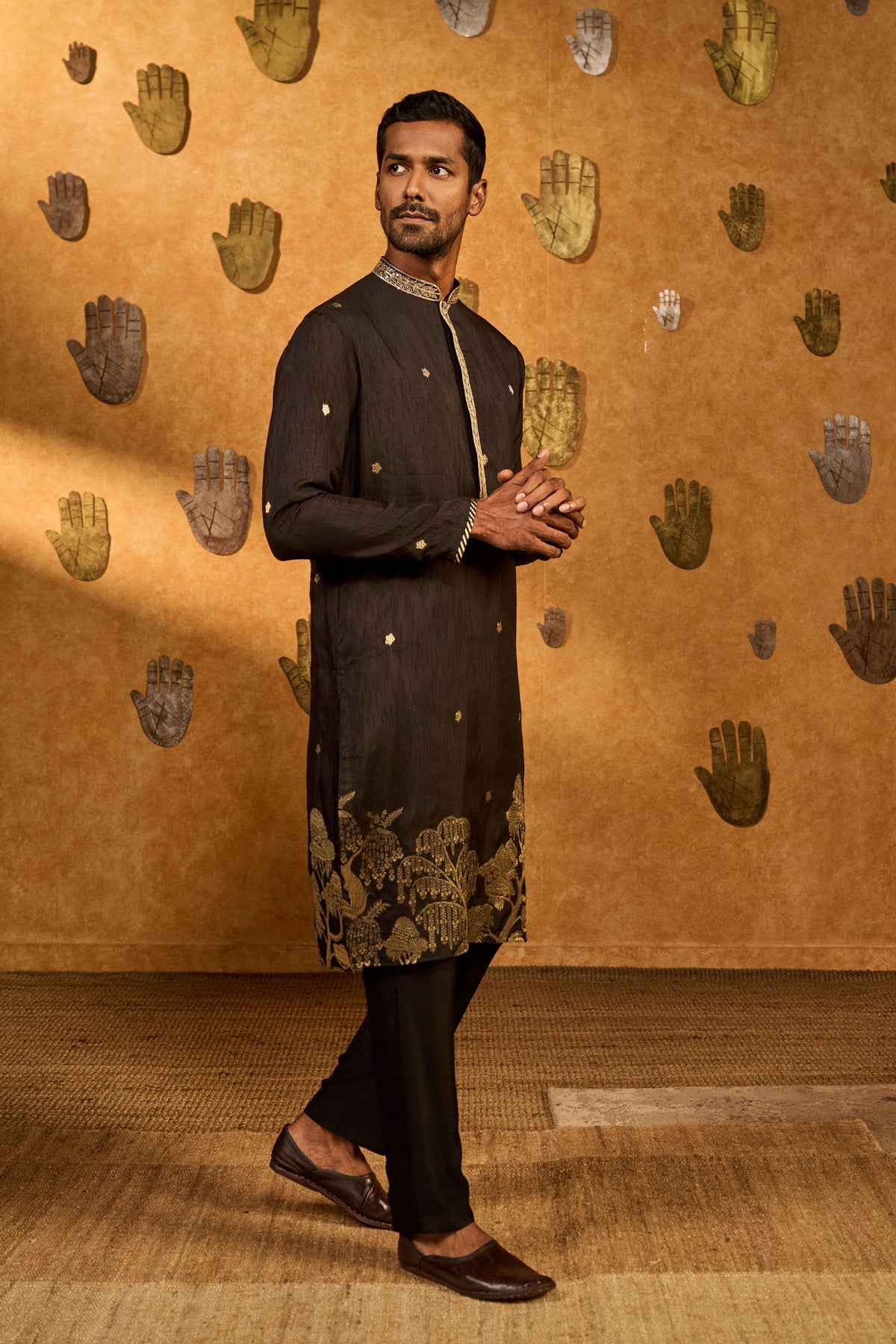 Black Zen Kurta Set