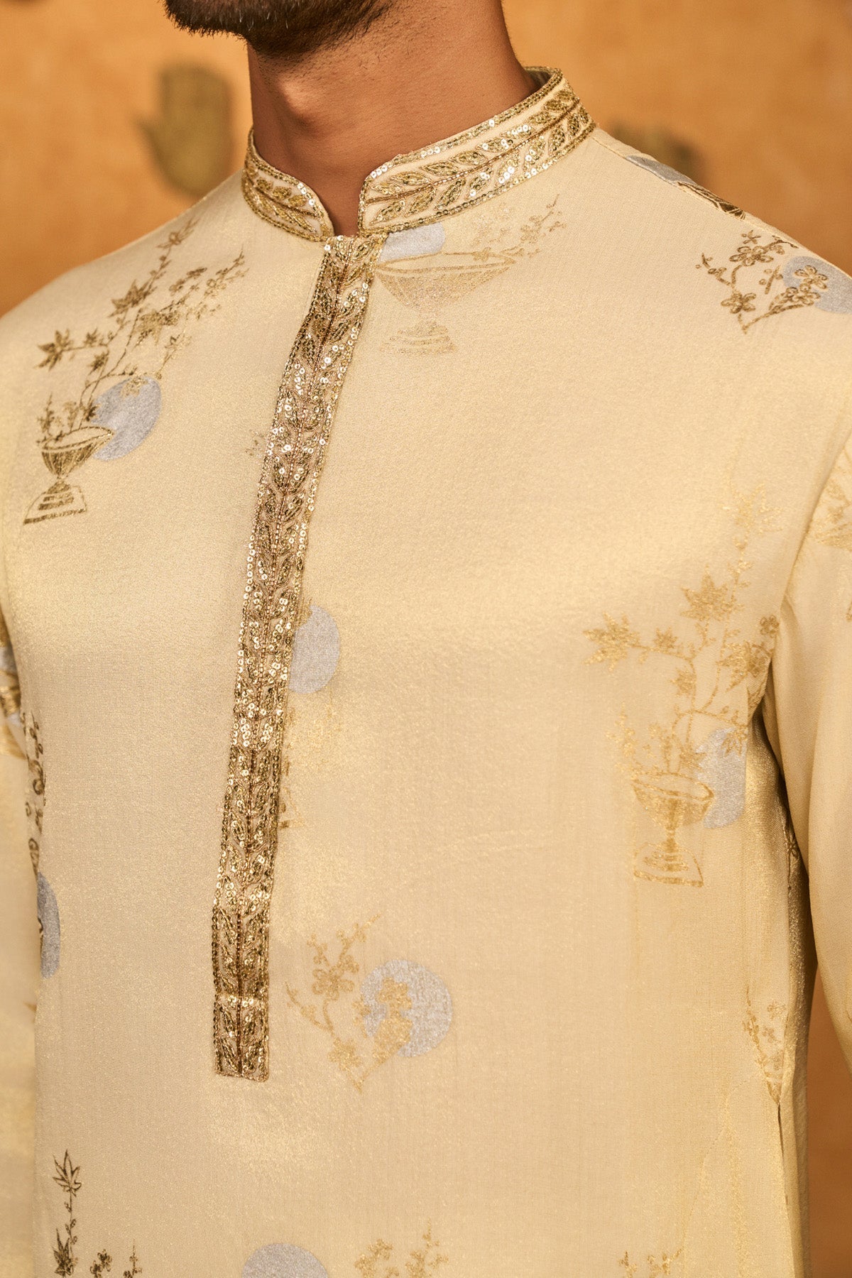 Gold Ivory Moon Garden Kurta Set