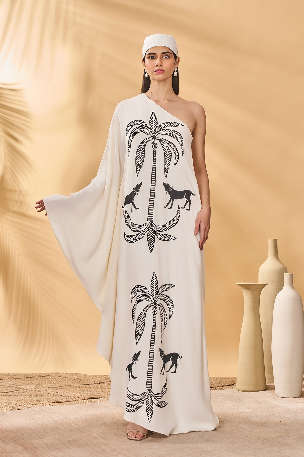 Ivory Paw-Tree Kaftan