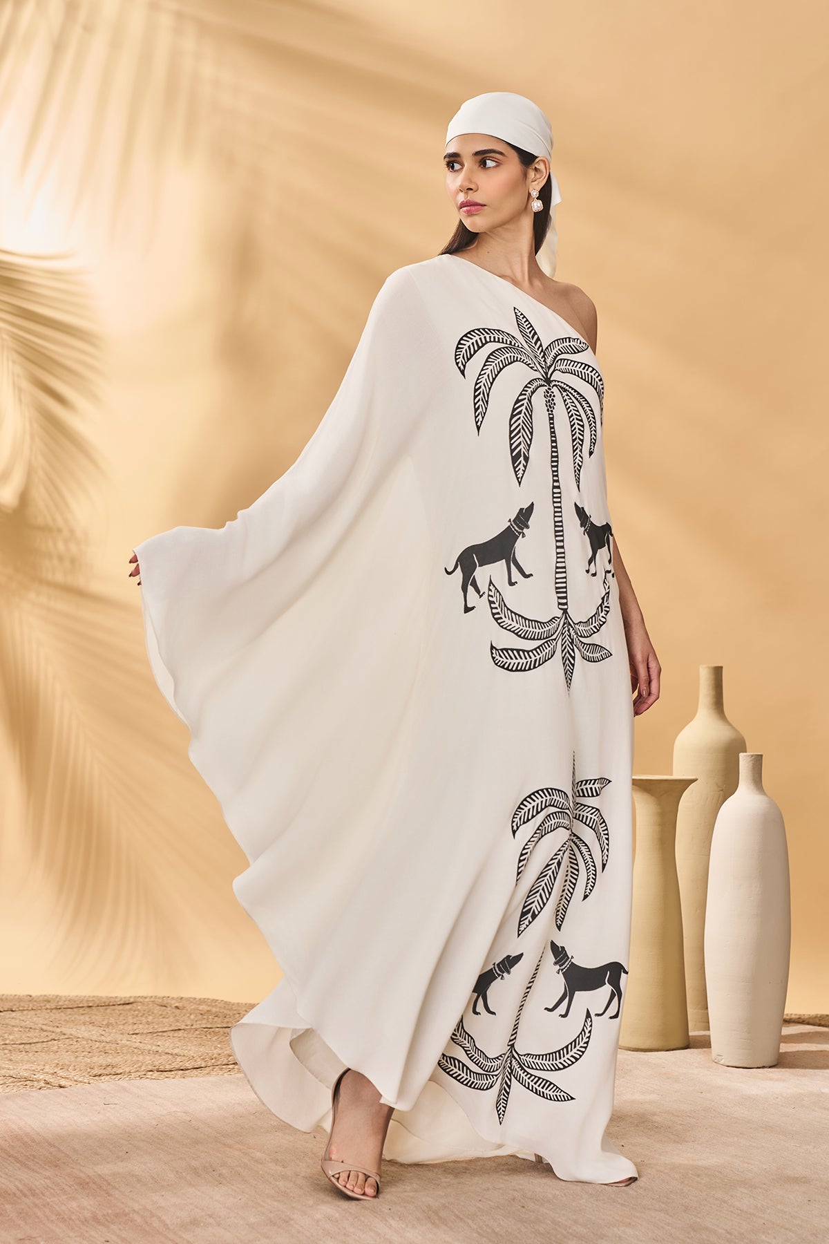 Ivory Paw-Tree Kaftan