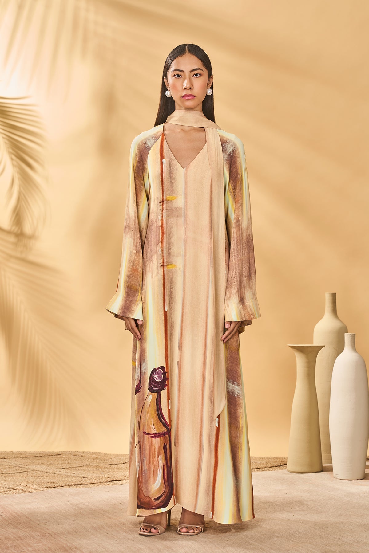 Rustic Strokes Reversible Kaftan