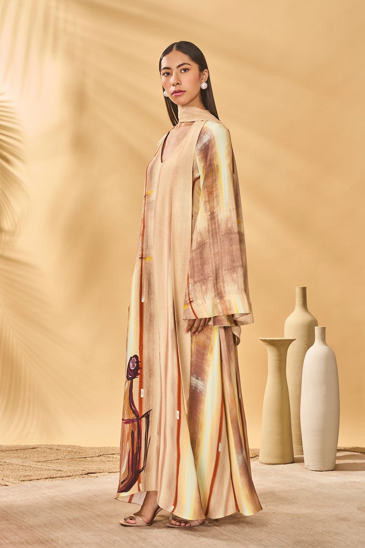 Rustic Strokes Reversible Kaftan