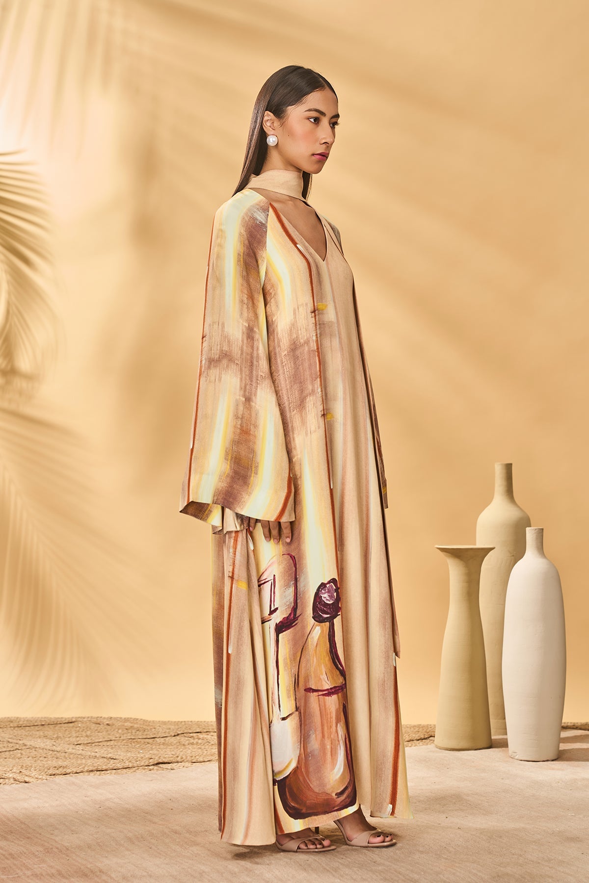 Rustic Strokes Reversible Kaftan