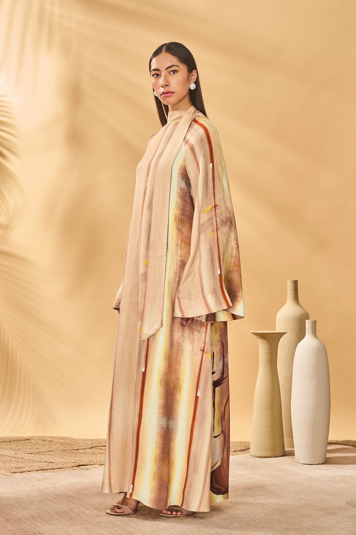 Rustic Strokes Reversible Kaftan