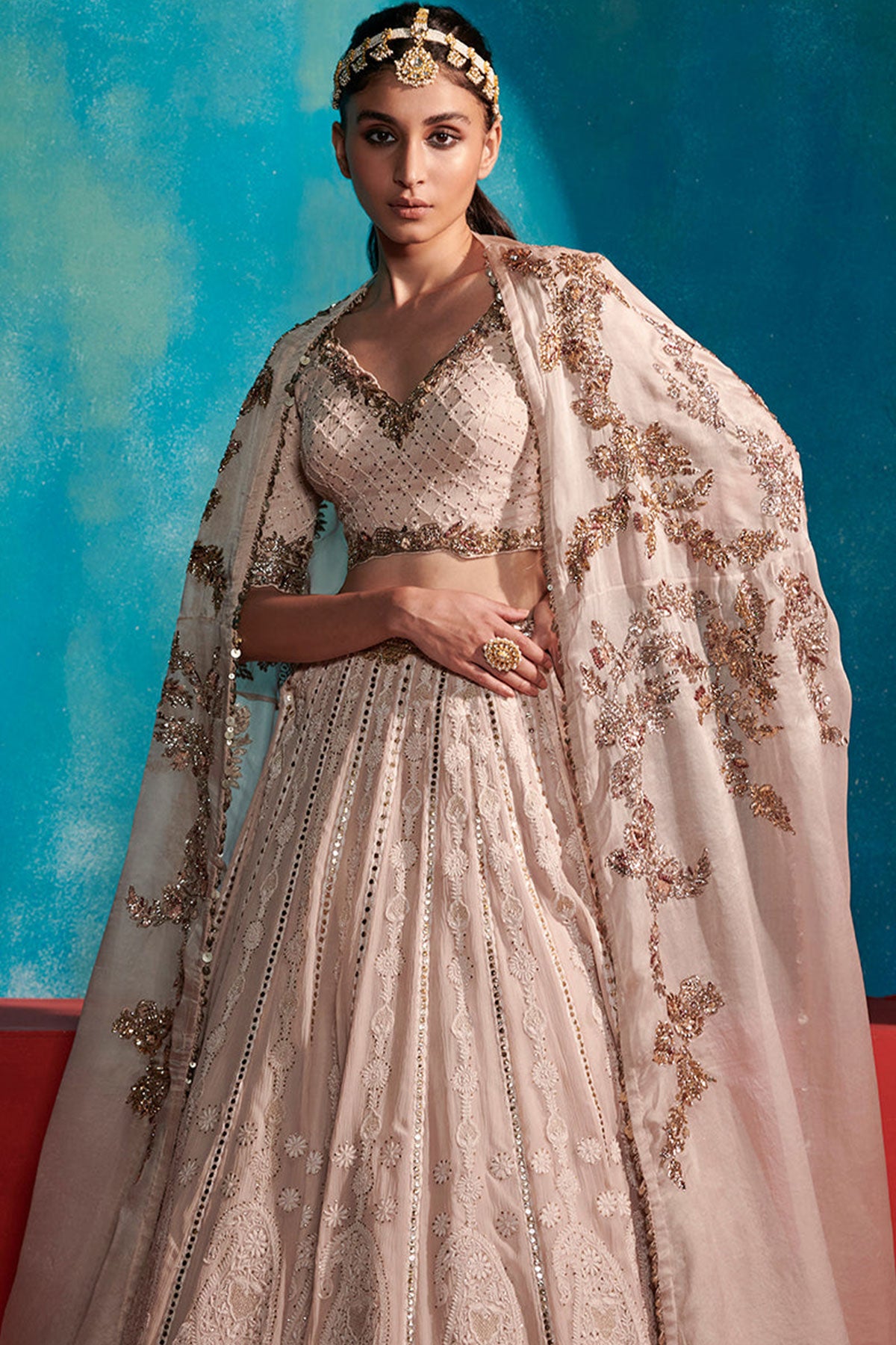 "Elisiya" Chikankari Lehenga Set