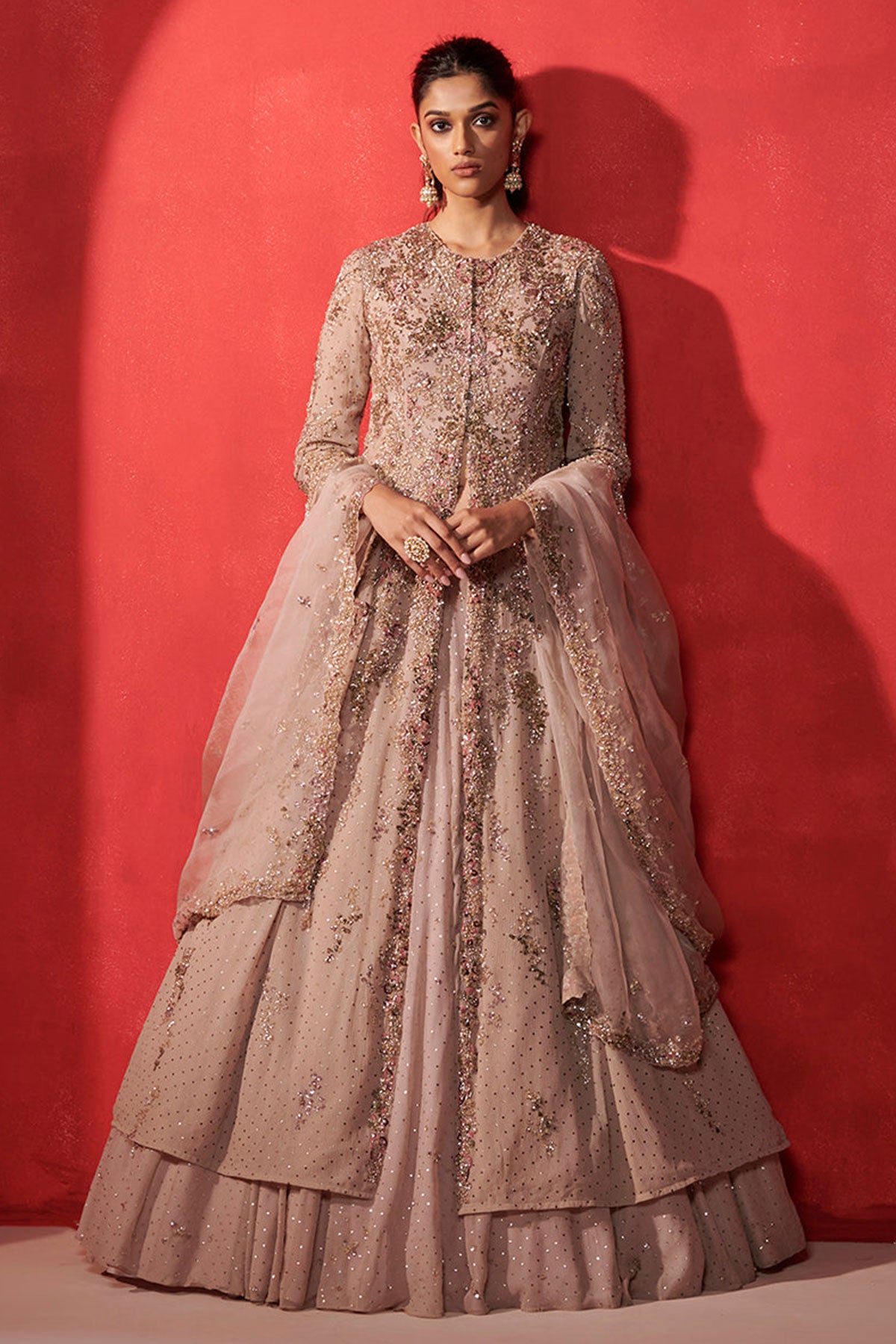 "Isla" Jacket And Lehenga Set